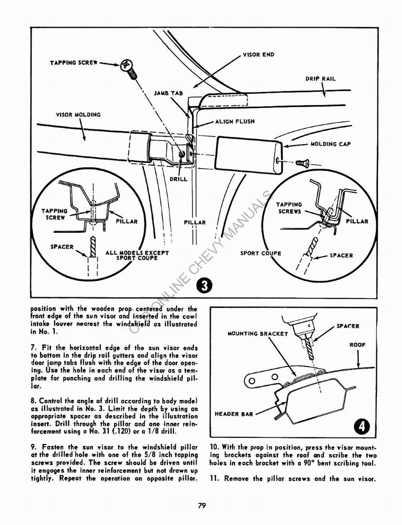 1955 Chevrolet Accessories Manual Page 15
